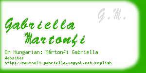 gabriella martonfi business card